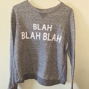 WOMENS FOREVER 21 “BLAH BLAH BLAH” SWEATER